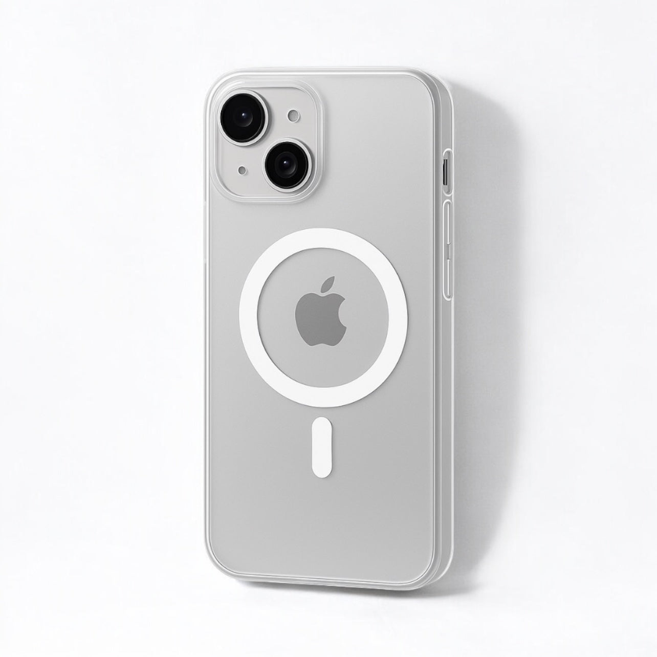 MUBI iPhone 14 Ultra İnce SARARMAZ Mat Beyaz MagSafe Kılıf