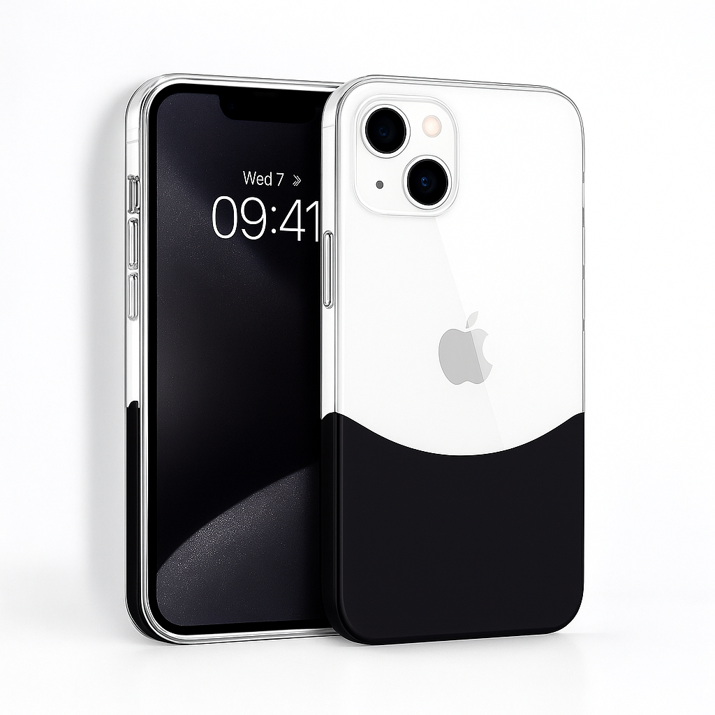 MUBI iPhone 14 İphone Çift Parça SARARMAZ Kılıf Siyah