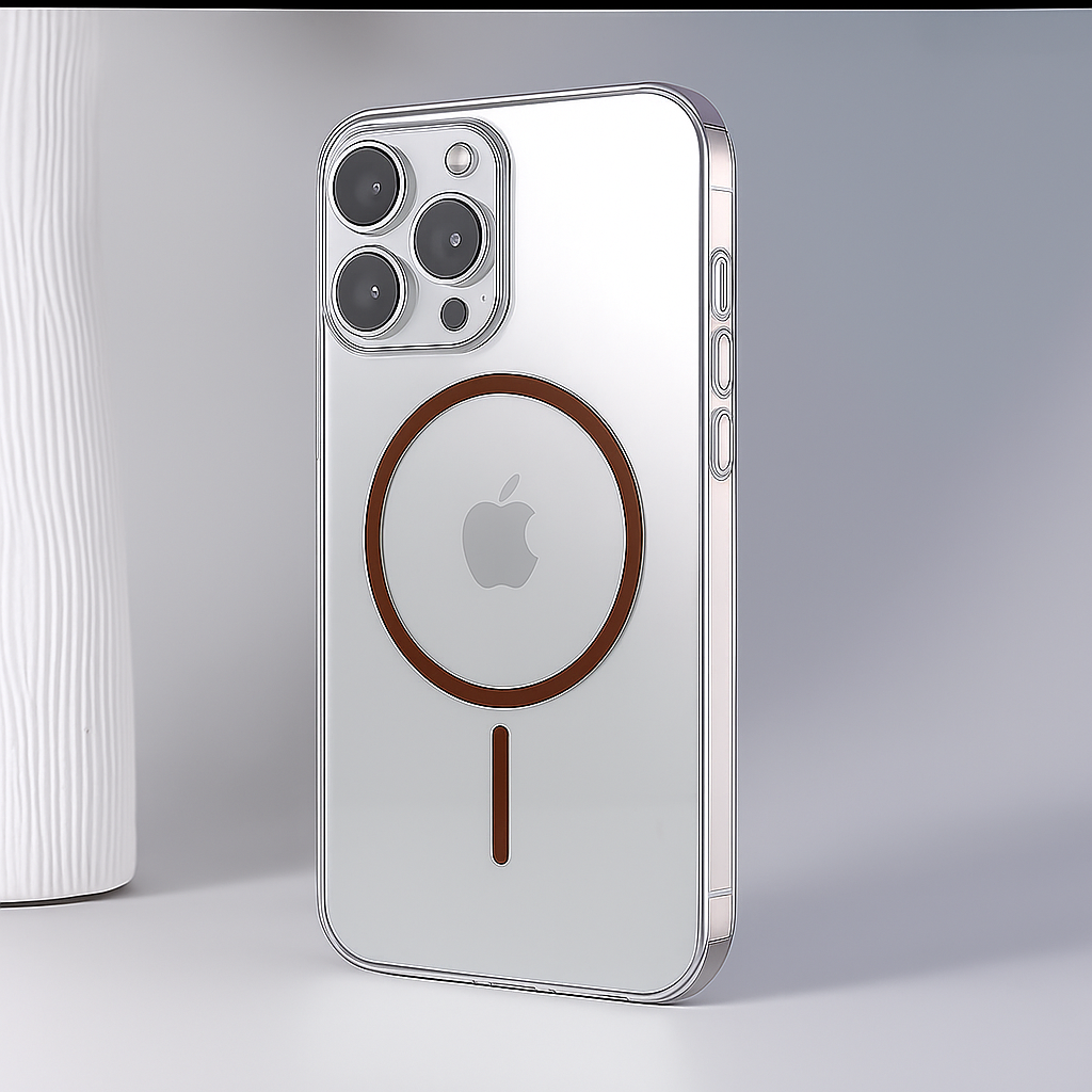 MUBI iPhone 16 Pro Ultra İnce SARARMAZ Şeffaf Çöl Titanyum MagSafe Kılıf