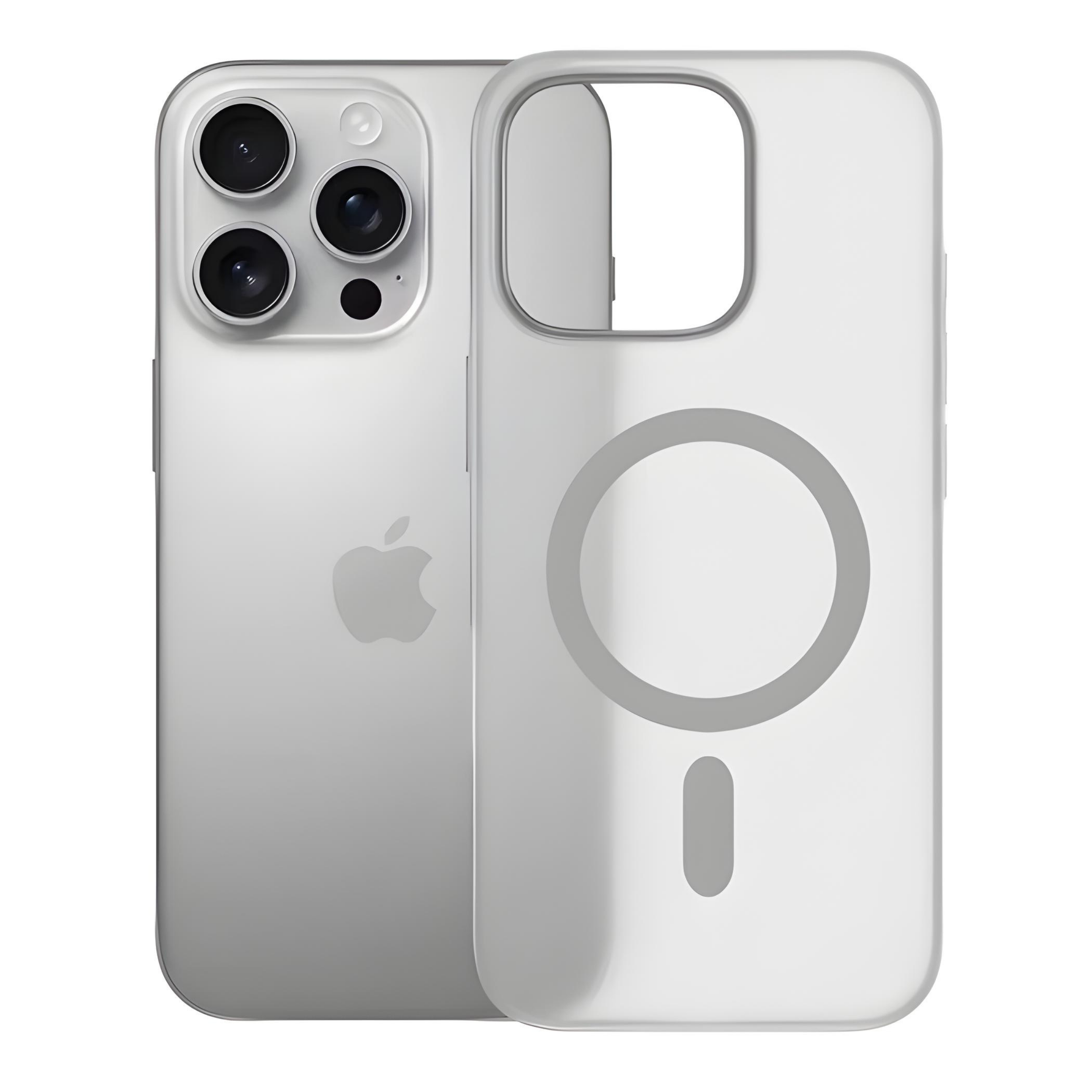 MUBI iPhone 16 Pro Ultra İnce SARARMAZ Mat Gri MagSafe Kılıf