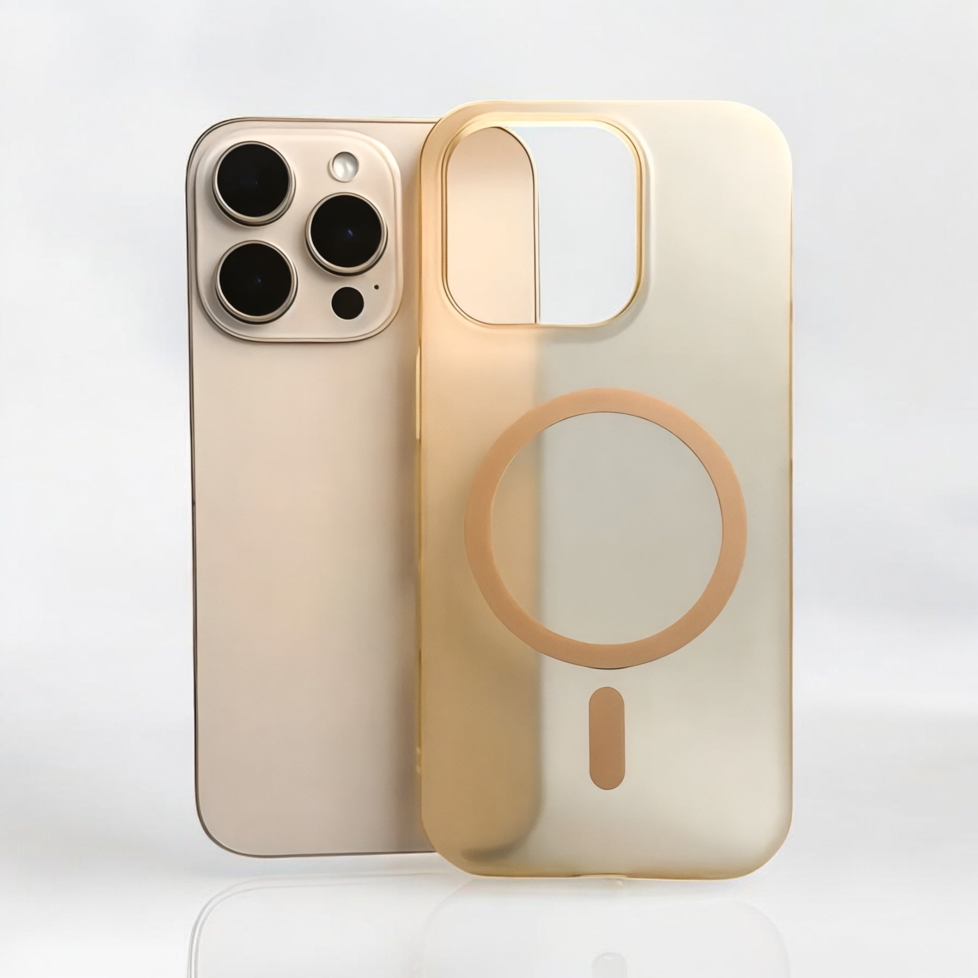 MUBI iPhone 16 Pro Ultra İnce SARARMAZ Mat Çöl Titanyum MagSafe Kılıf