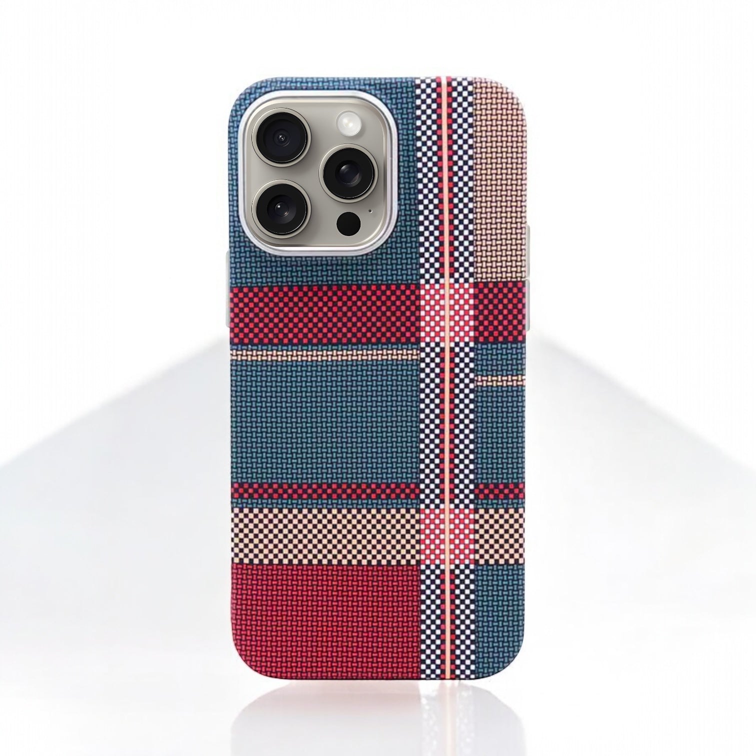 MUBI iPhone 15 Pro Max MagSafeli Karbon Kılıf- Renkli