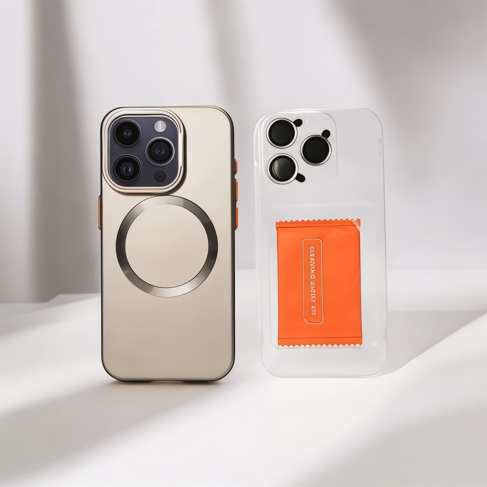 MUBI iPhone 14 Pro Standlı Kılıf-Lens Koruyucu Hediyeli