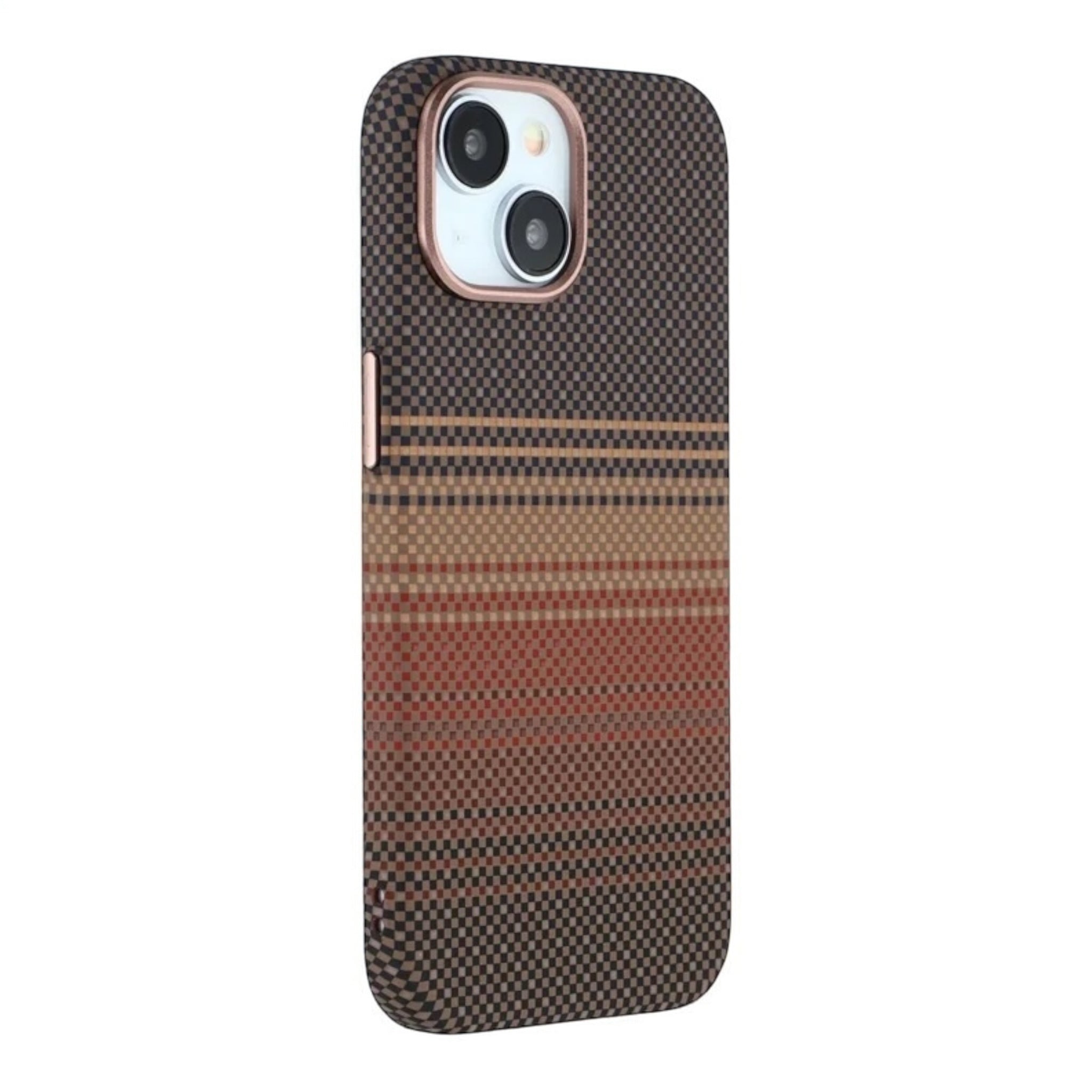 MUBI iPhone 13 MagSafeli Karbon Kılıf- Kahverengi
