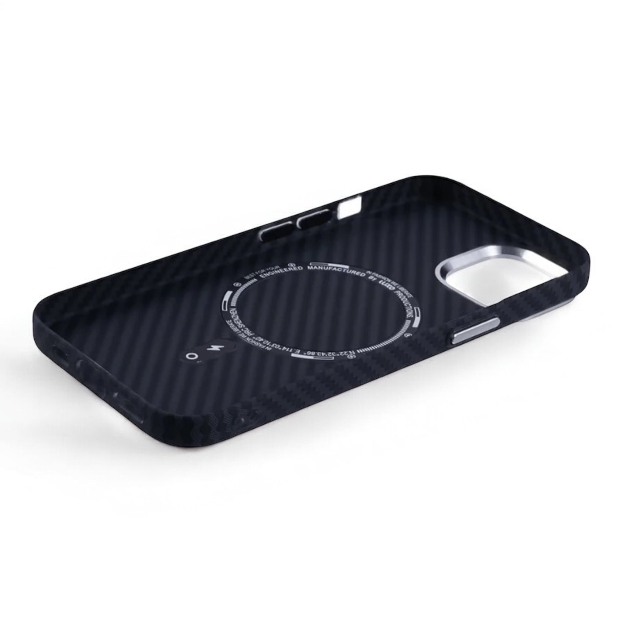 MUBI iPhone 13 MagSafeli Karbon Kılıf- Mavi