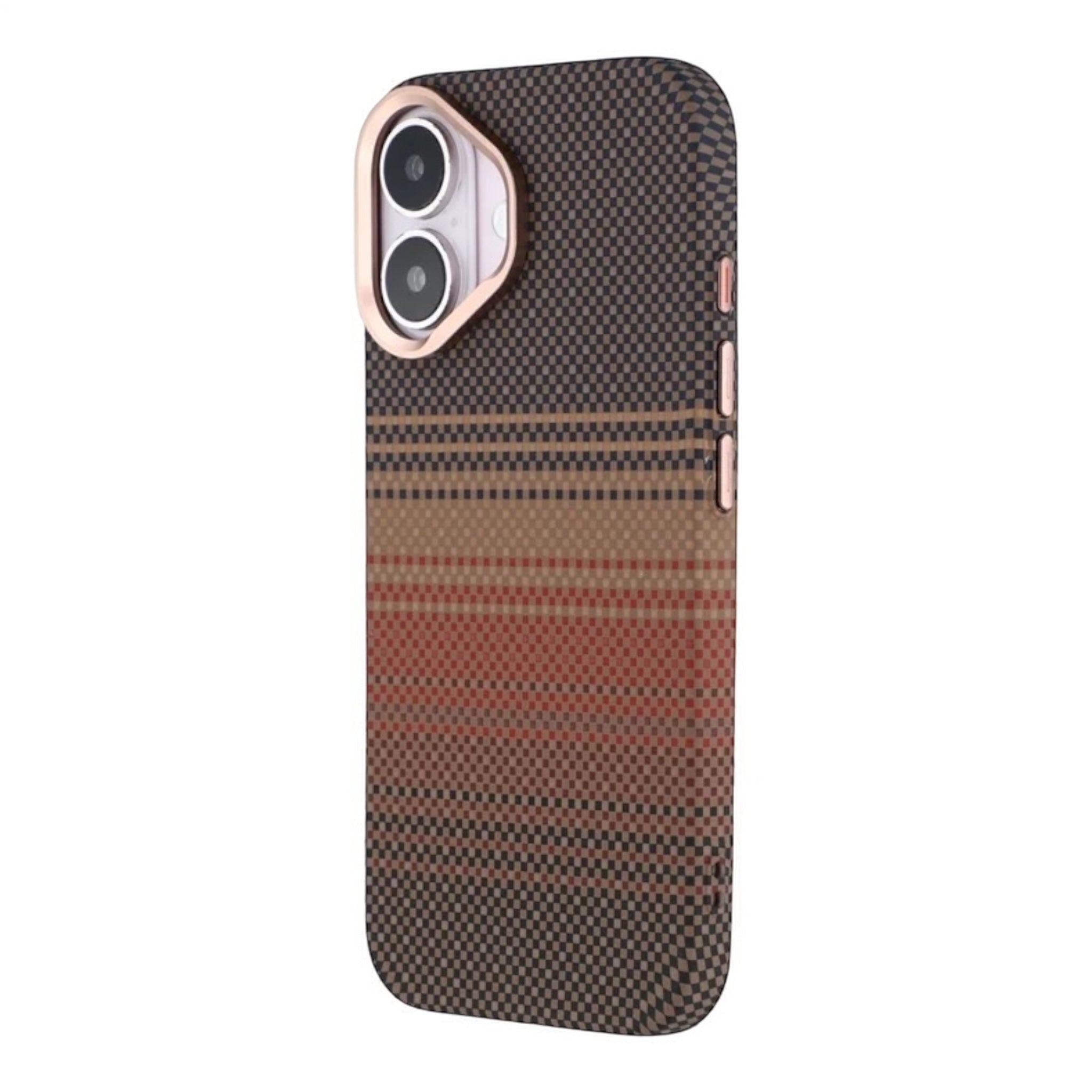MUBI iPhone 16 MagSafeli Karbon Kılıf- Kahverengi