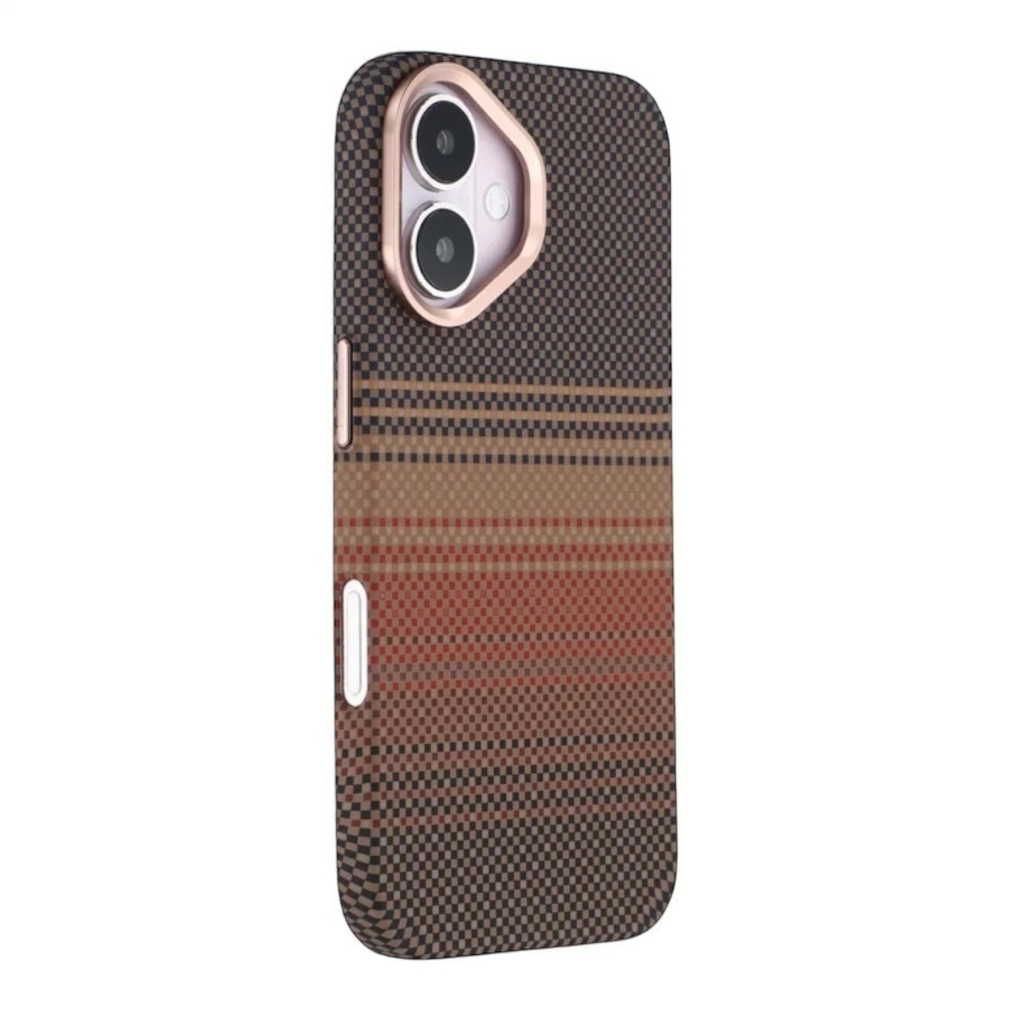 MUBI iPhone 16 MagSafeli Karbon Kılıf- Kahverengi