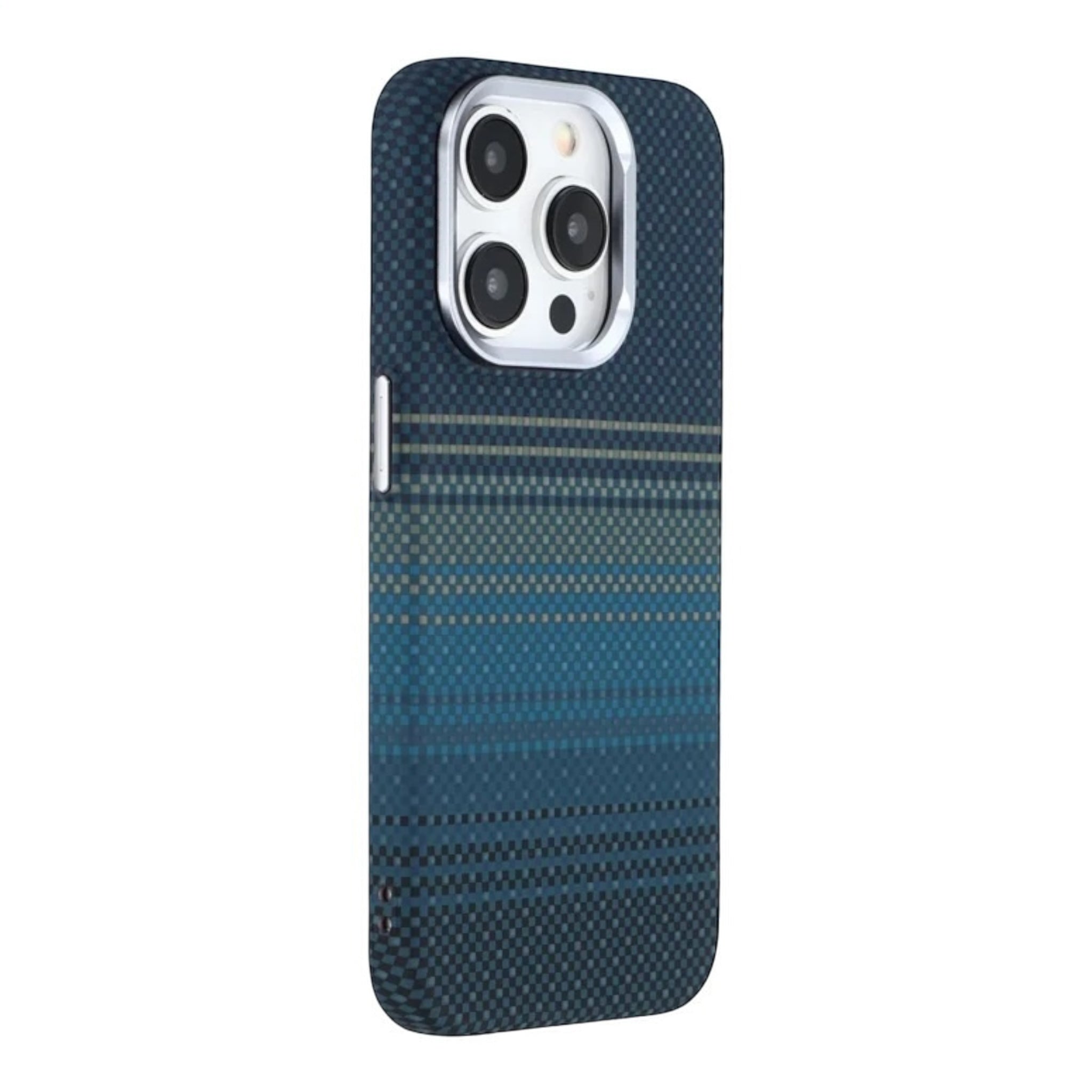 MUBI iPhone 16 Pro Max MagSafeli Karbon Kılıf- Mavi