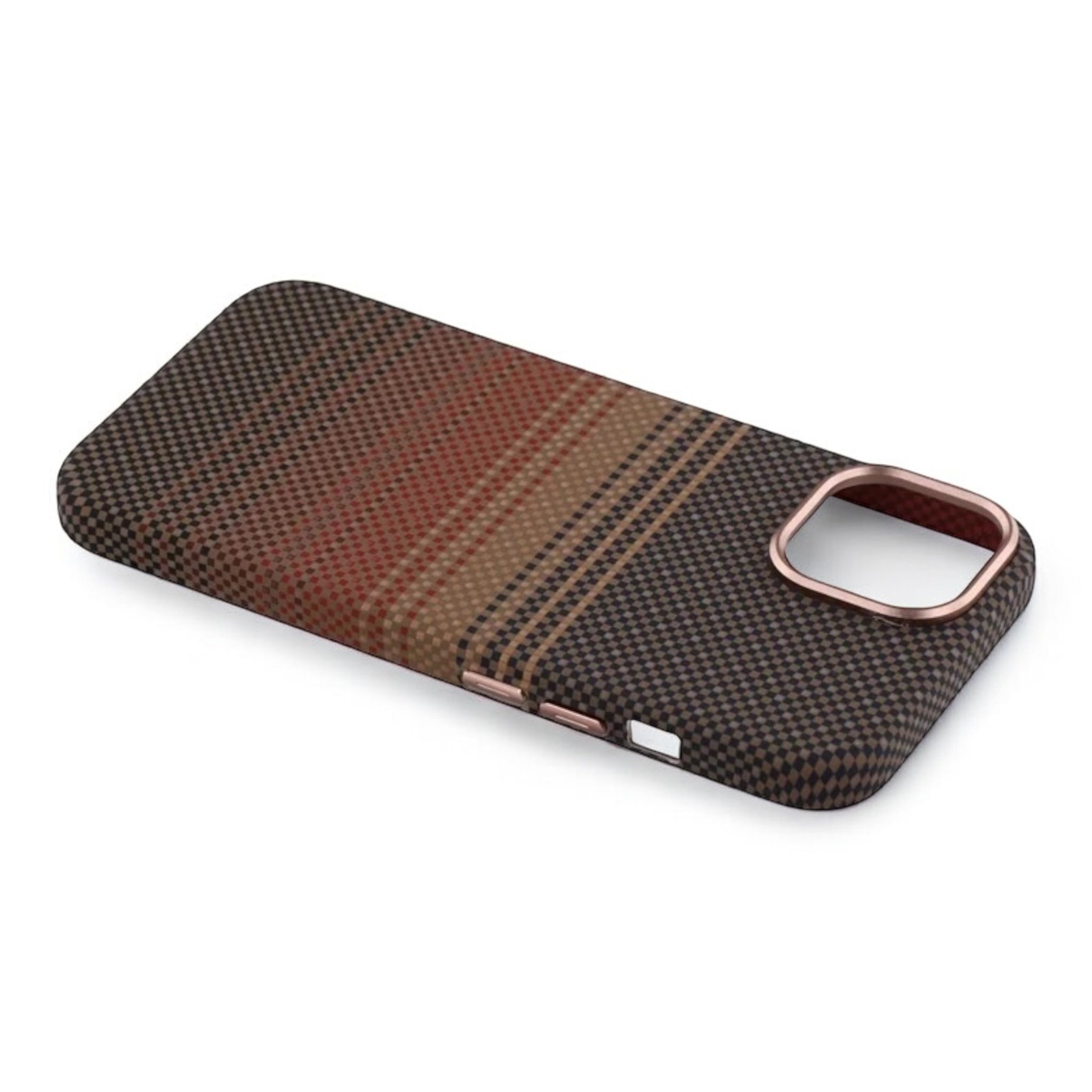 MUBI iPhone 13 MagSafeli Karbon Kılıf- Kahverengi